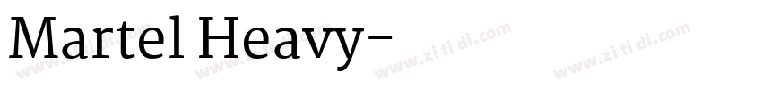 Martel Heavy字体转换